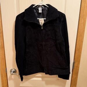 NWT Northern Reflections black zip up jacket